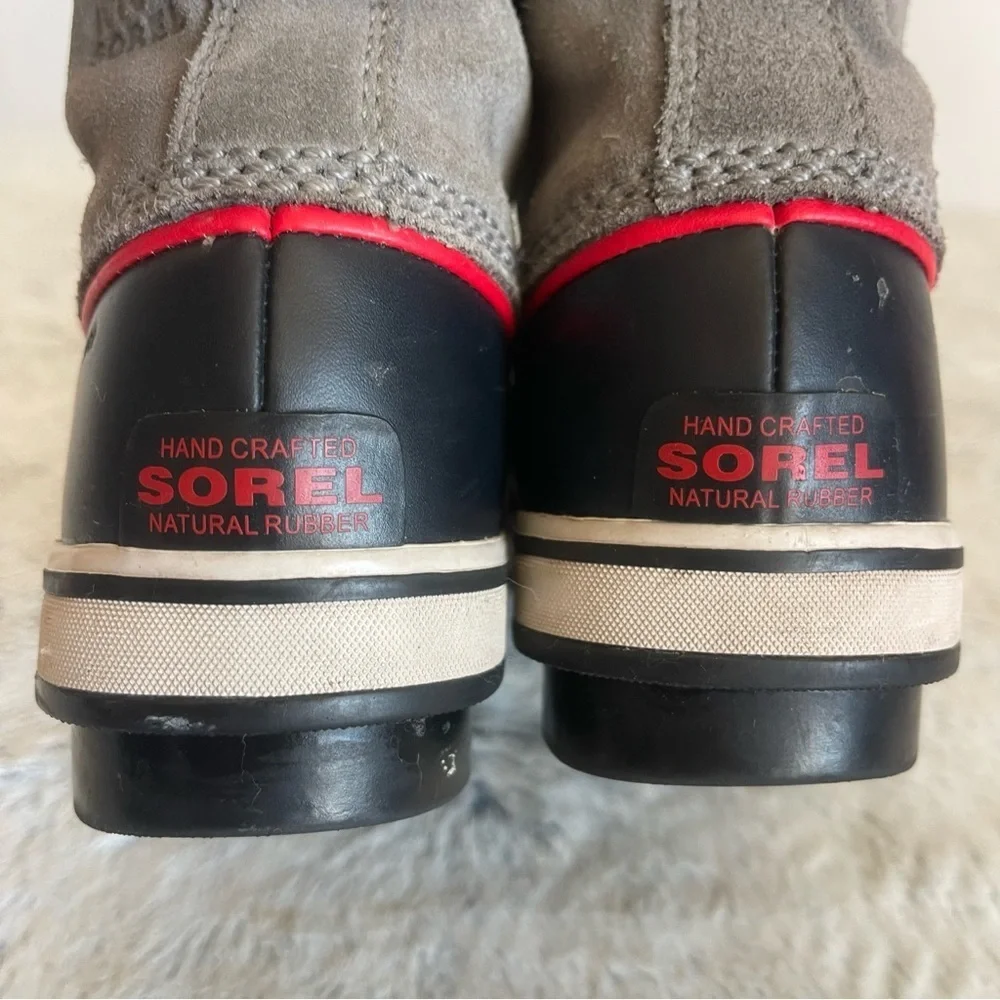 SOREL•Winter slimpack lace up black snow boots Little Kids Size 2